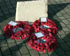 Wreaths at Gosport War Memorial