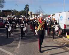 Royal Marines marching to the time Sphere 06