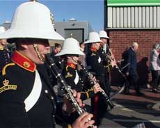 Royal Marines marching to the time Sphere 07