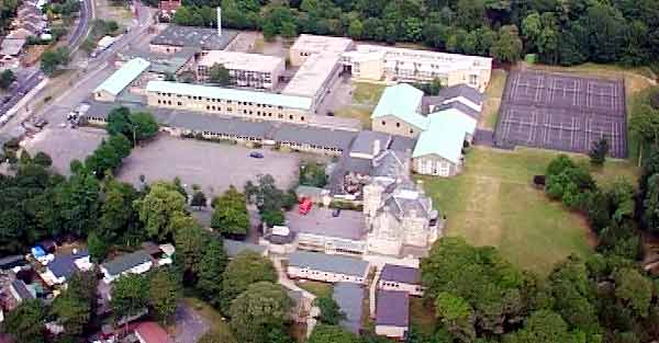 Bay House School Gosport from the air in colour