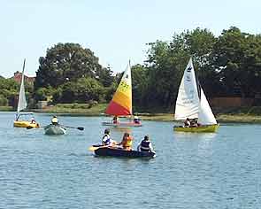 Sailing at Alver Lake